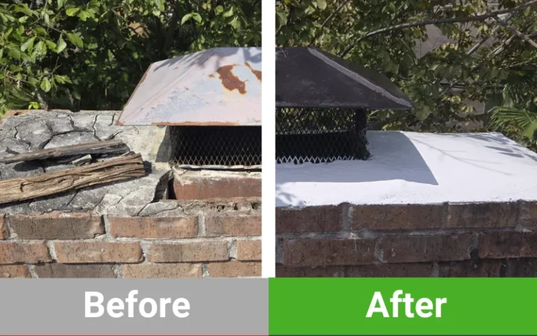 Chimney Repair Houston TX - Before after