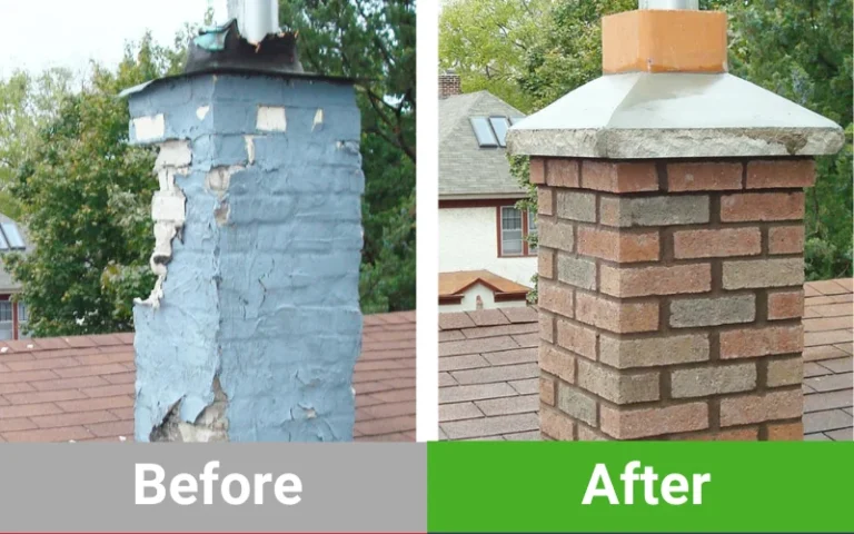 Chimney Repair Houston TX Before after