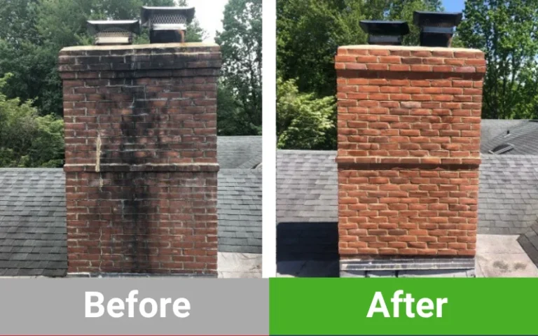 Chimney Repair In Houston TX - Before after