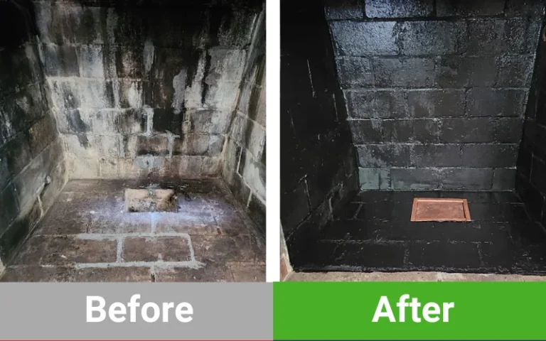 Chimney Sweep Houston TX - Before after