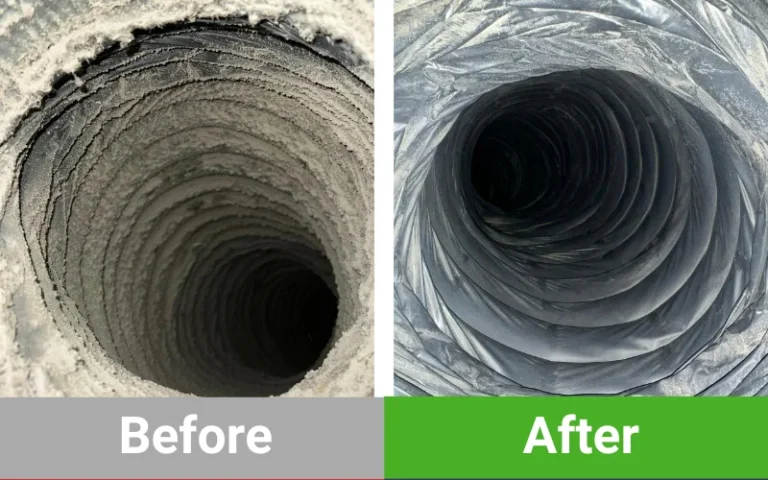 Dryer Vent Cleaning Houston TX Before after