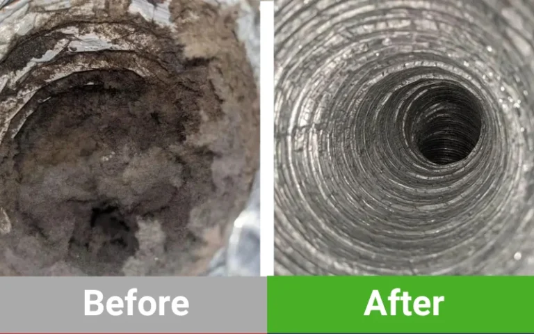 Dryer Vent Cleaning Houston TX - Before after